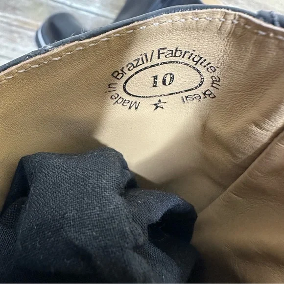 John Fluevog FV2 Boots, Size 10 black knee high chunky - Picture 10 of 12